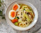 Foto langkah ke 7 dari resep Mie Kuah Ayam Labu Siam.