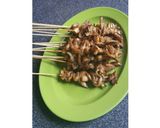Foto langkah ke 4 dari resep Sate Jamur Bumbu Kacang.