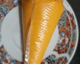A picture of step 2 of Orange jujips Stuffed Chocolate.