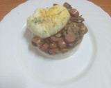 Foto del paso 6 de la receta: Zócalo de arroz blanco con champiñones y huevo escalfado