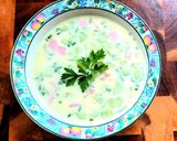 A picture of step 7 of Okroshka.