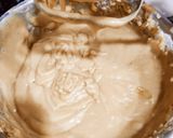 A picture of step 2 of Dalgona Coffee Cake.