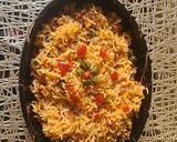 A picture of step 5 of Schezwan Fried Rice.