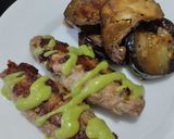 Foto del paso 9 de la receta: Pinchos de pollo con berenjenas salteadas teriyaki🍗🥙🧆