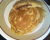 A picture of step 2 of Nutella stuffed pan cake🥞.