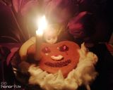 A picture of step 8 of Halloween spooky cake.