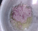 A picture of step 2 of Mutter Paneer.