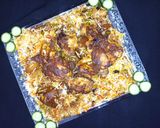 A picture of step 23 of Chargha biryani.