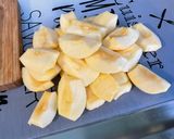 Une image de l'étape 2 de Gâteau aux pommes, mascarpone, vanille et érable.