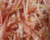 A picture of step 1 of Gajar ka Halwa.