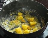 A picture of step 4 of Soya Biryani.