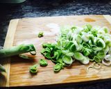 Foto del paso 2 de la receta: Tallarines con puerros y quesos