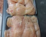 A picture of step 1 of Odd Ball Chicken.