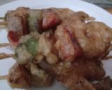 A picture of step 2 of Fried shashlik stick.