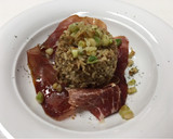 Foto del paso 6 de la receta: Arroz integral con quinoa roja, jamón serrano y ajetes 😋