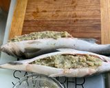 Une image de l'étape 3 de Bars farcis en papillote.