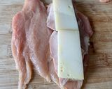 A picture of step 3 of Farmhouse Chicken Cordon Bleu.