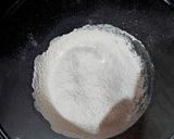 A picture of step 2 of Galaxy Cake.