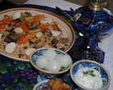 A picture of step 15 of Traditional Samarkand Polow.