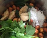 A picture of step 1 of Spinach Chickpea Falafel.