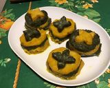 Une image de l'étape 14 de Duos de purées curcuma et spiruline.
