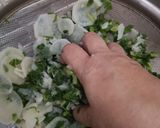 A picture of step 3 of Mooli ki bhujia /Radish bhujia.