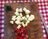 Pas rețetă Salată cu dovlecei, năut și brânză feta 1 fotografie