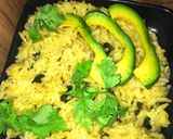 A picture of step 3 of Cheesy pilaf rice.