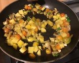 Une image de l'étape 10 de Gambas géantes à l'ananas, aubergine et tomates cerises.