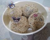 Foto langkah ke 8 dari resep Black Sesame Mochi | steamed glutinous rice balls (wijen hitam).