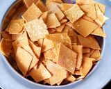 A picture of step 3 of Dal Dhokli.
