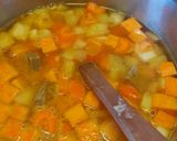 A picture of step 5 of Sweet potato and lentil soup.