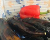 Foto del paso 1 de la receta: Berenjenas 🍆 Asadas con Pimientos  Rojos  Saludables 🍆