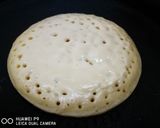 A picture of step 8 of Mango pancake with mango sauce.