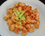 A picture of step 3 of Spicy pasta(macaroni)#jikonichallenge.