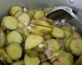 Hình bước làm 3 của món Canh chuối xanh nấu tôm