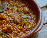 Foto del paso 7 de la receta: Fideos perla con butifarra de rovellons y pimiento verde