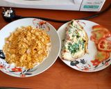 A picture of step 5 of Spanish omelette.... #Breakfastcontest.