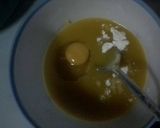 A picture of step 1 of Coco-butter cake... With waffer.