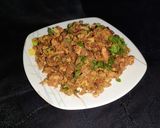 A picture of step 5 of Anda Bhurji.