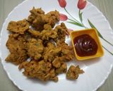 A picture of step 6 of Methi Gota / Pakoda.