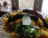A picture of step 4 of Maharashtrian upma.