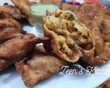 A picture of step 4 of Whole Wheat Aloo Samosas.