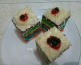 Foto langkah ke 7 dari resep Rainbow Cake Kukus Ny. Liem Super Lembut.