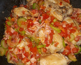 A picture of step 3 of Chicken with Bacon.