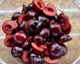 Foto del paso 1 de la receta 🍒Salmorejo de Cereza, Cherry & Ajo negro 🍒