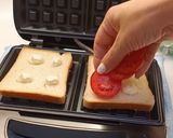 A picture of step 2 of Hot Sandwiches in a Waffle Maker — A Quick 3-Minute Breakfast! 🧇🥪.