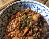A picture of step 8 of Vegetarian Lentil Stew.