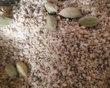 A picture of step 3 of Flaxseeds laddu.