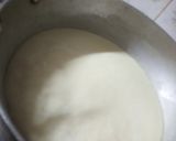 A picture of step 7 of Kulfi flavoured tres letches cake.